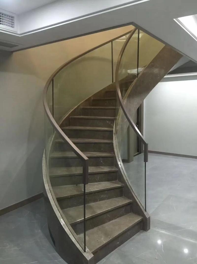 固原市热弯弧形玻璃异形展柜玻璃 - 厂家